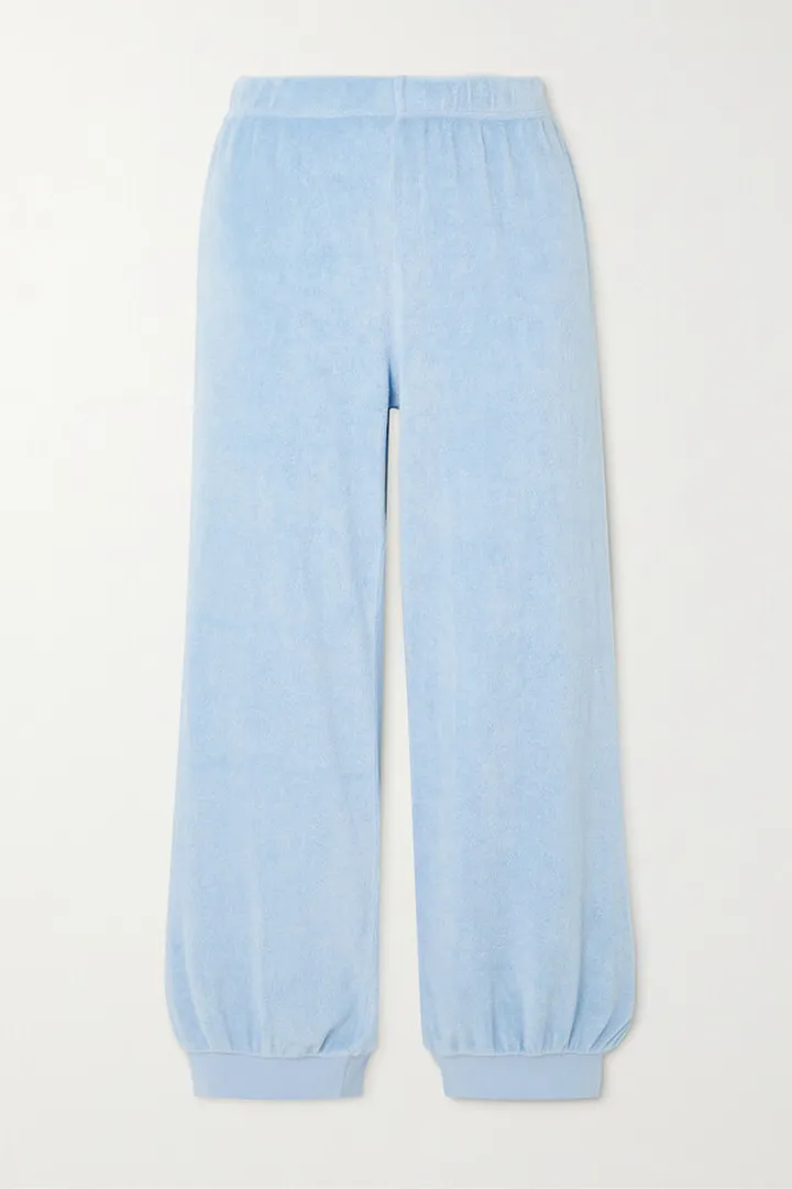 Suzie Kondi - Tosk Cotton-blend Terry Track Pants - Blue