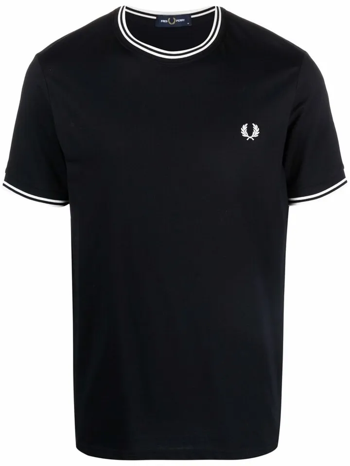 logo-embroidered cotton T-shirt
