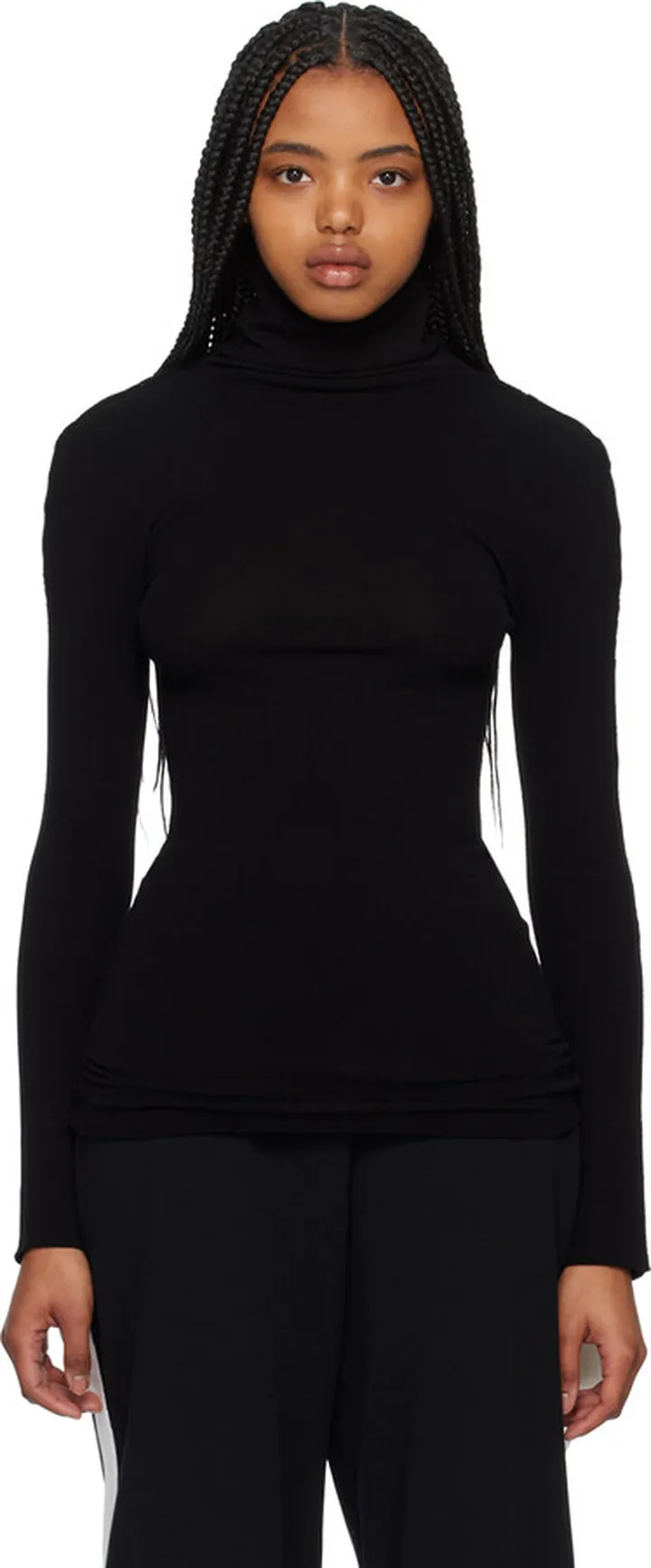 Issey Miyake Black Baguette Turtleneck