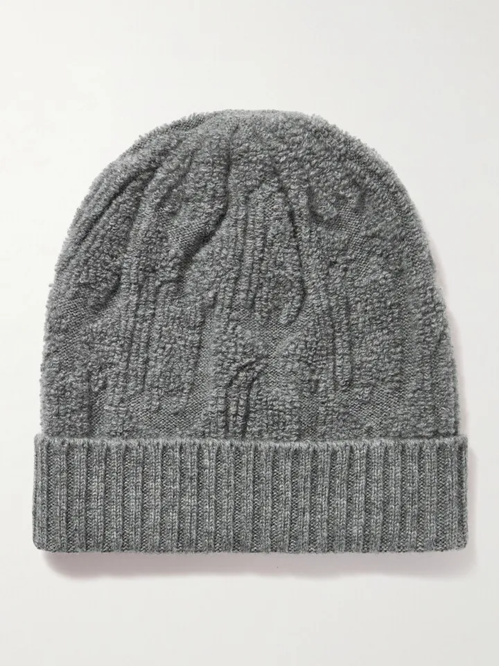 Cashmere-Bouclé Beanie