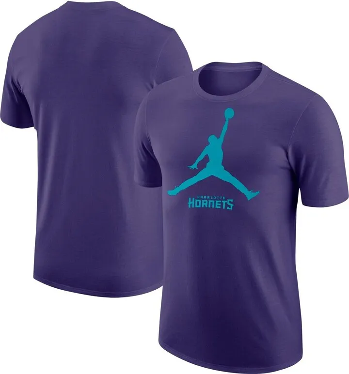 Men's Jordan Brand Purple Charlotte Hornets Essential T-shirt