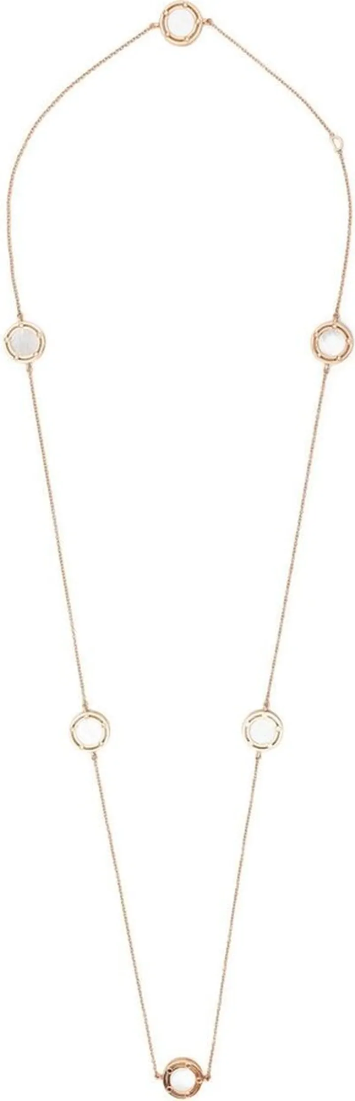 18kt rose gold D.Side diamond necklace