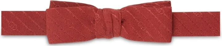 Interlocking G silk bow tie