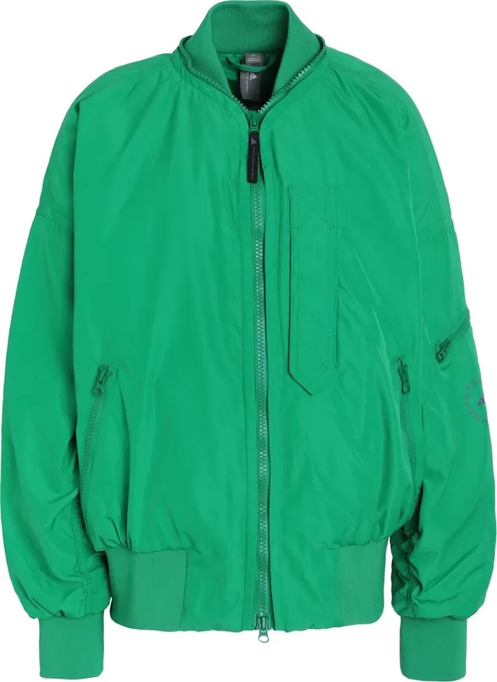 Adidas By Stella Mccartney Sportswear Woven Bomber Jacket Green