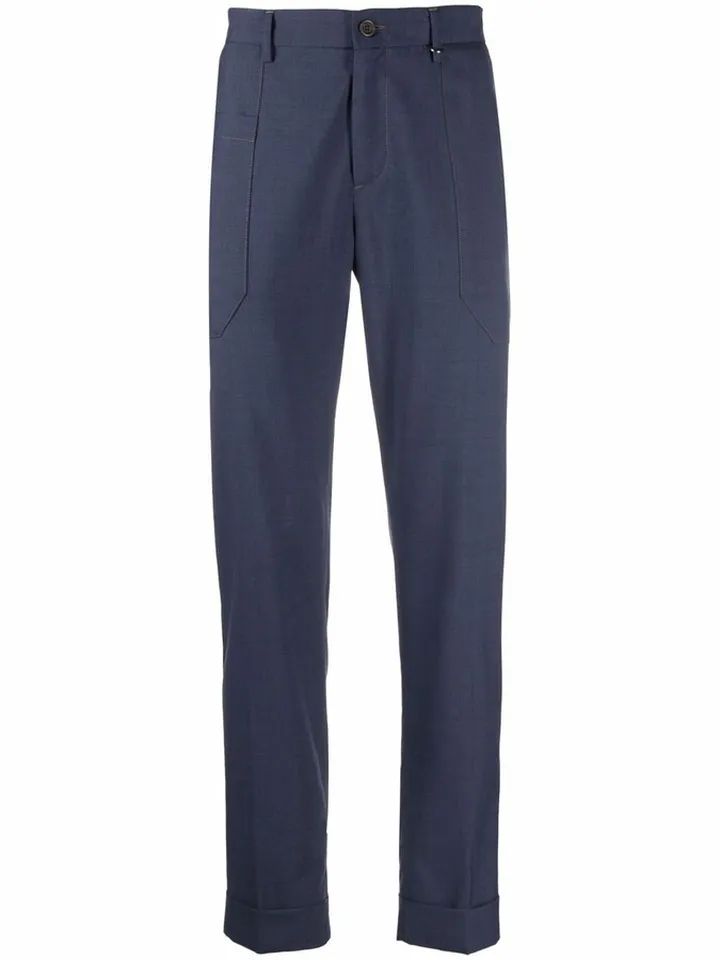 Straight-Leg Tailored Trousers