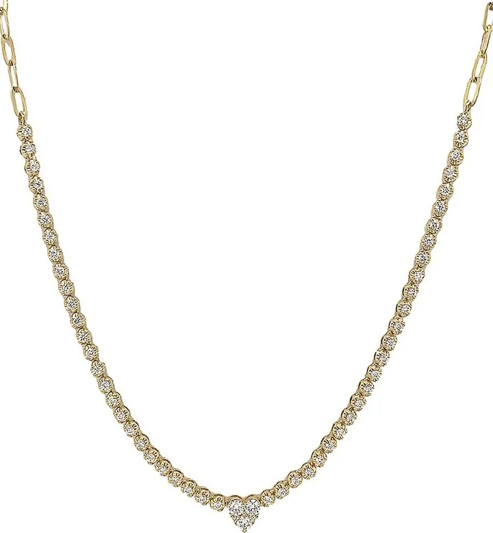 14K Yellow Gold & 0.96 TCW Diamond Pendant Necklace