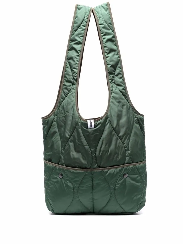 Quilted Nylon Tote Bag