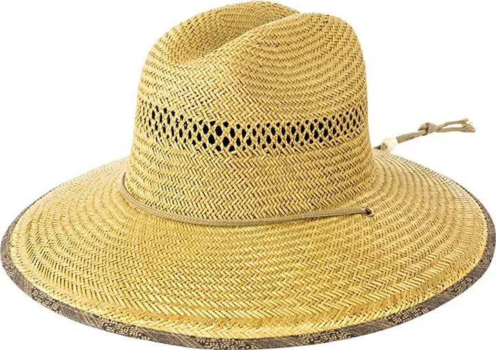 San Diego Hat Company Straw Vented Lifeguard (Natural) Caps