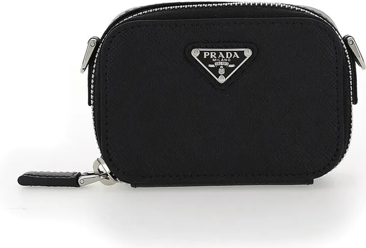 Prada Logo Plaque Mini Pouch