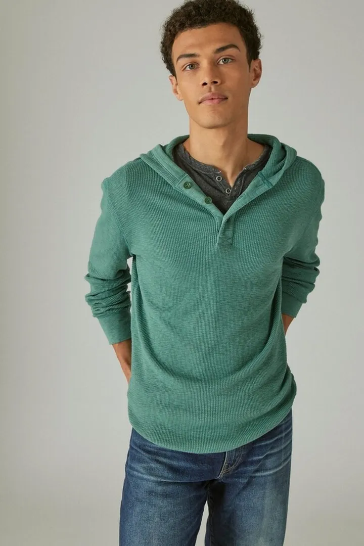 Garment Dye Thermal Hoodley