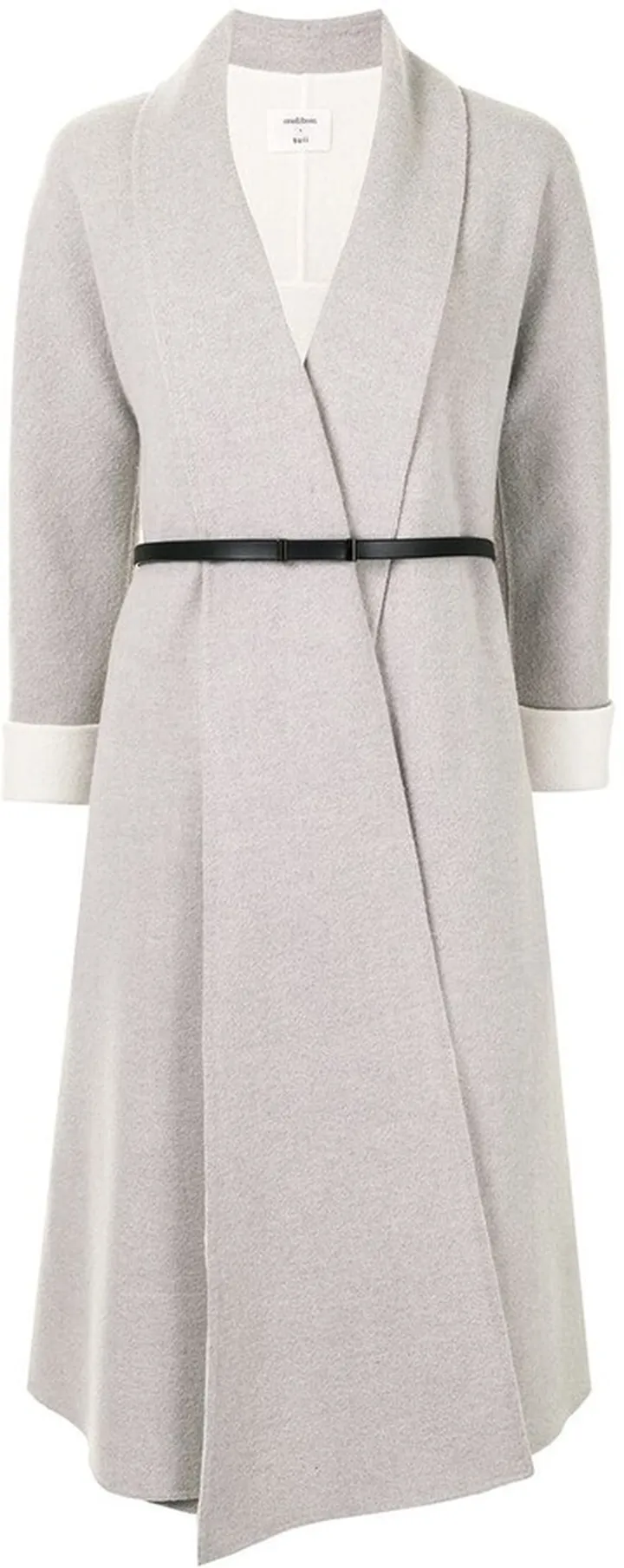 Belted Wool-Blend Coat