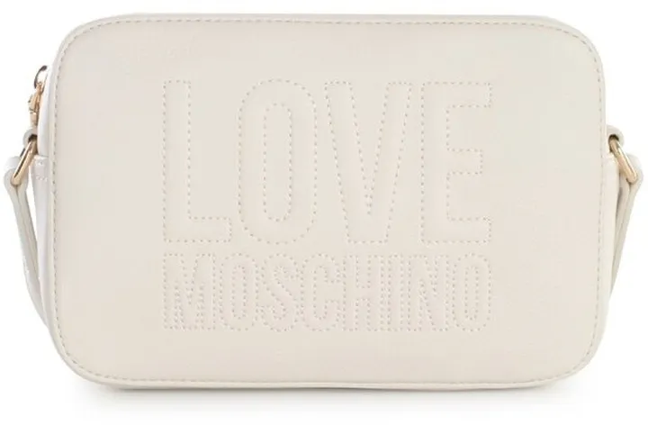 Love Moschino Logo Embossed Zipped Crossbody Bag