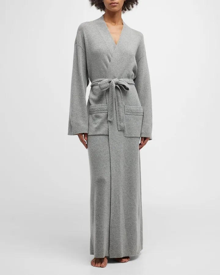 Braided Jewel Wool-Cashmere Robe