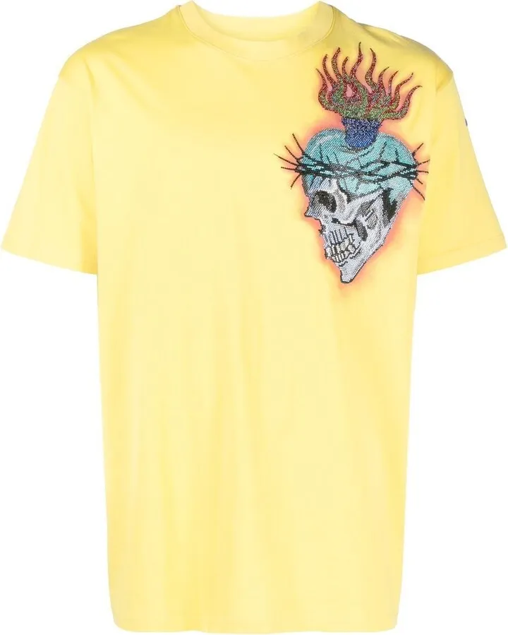 tattoo-print detail T-shirt