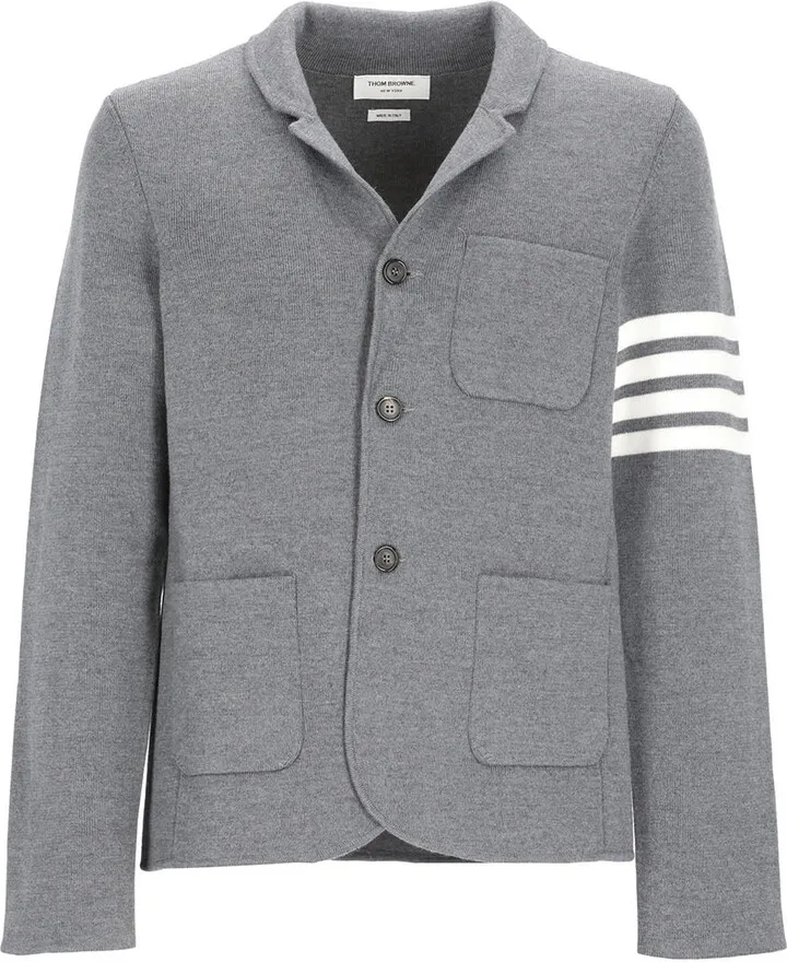 Merino Wool Single-breasted Jacket