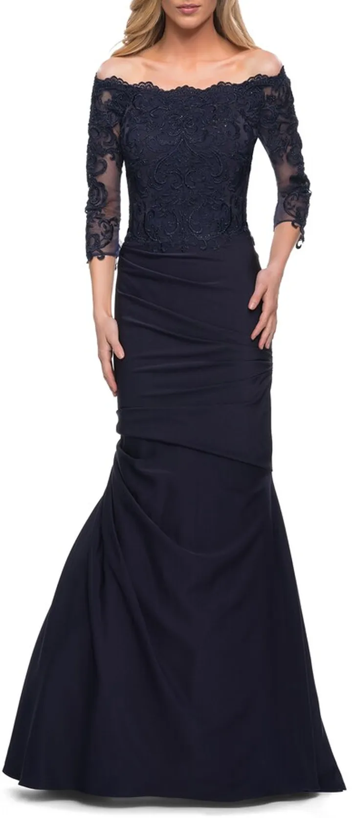 Lace Bodice Mermaid Gown