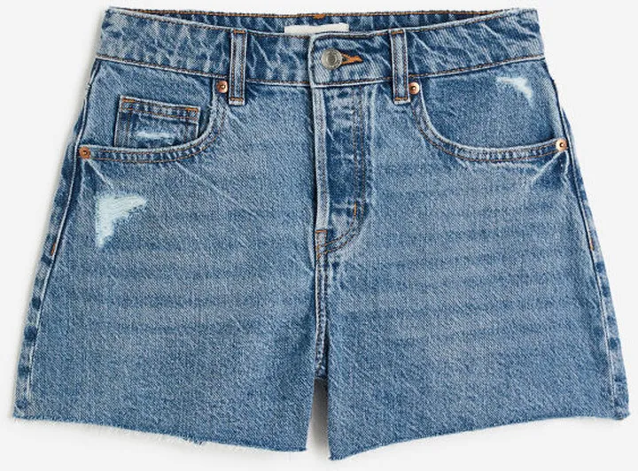 High Denim Shorts