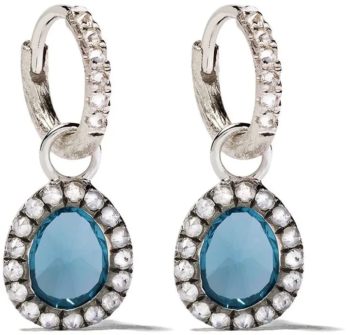 18kt White Gold Diamond Drop Earrings