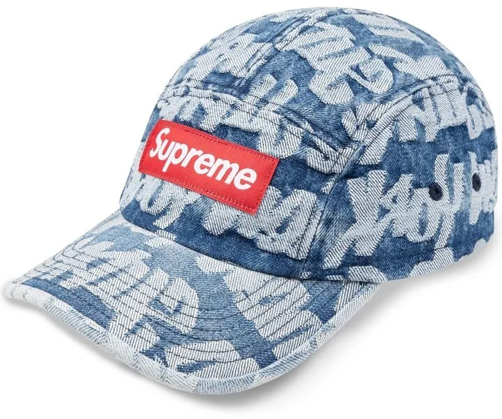 Jacquard Denim Camp Cap