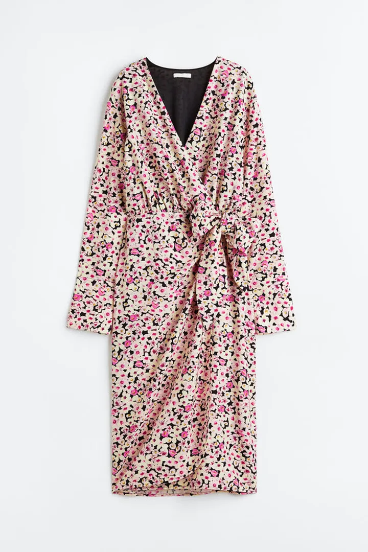 Tie-detail Wrap Dress