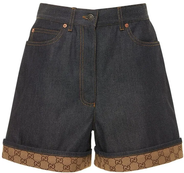 Vintage cotton denim shorts