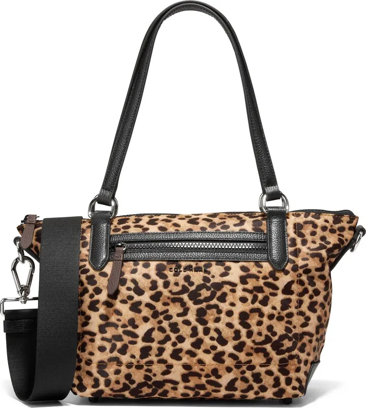 Leather Trimmed Sport Soft Zip Tote