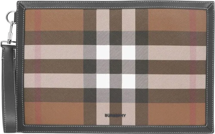 Burberry Check Zipped Pouch