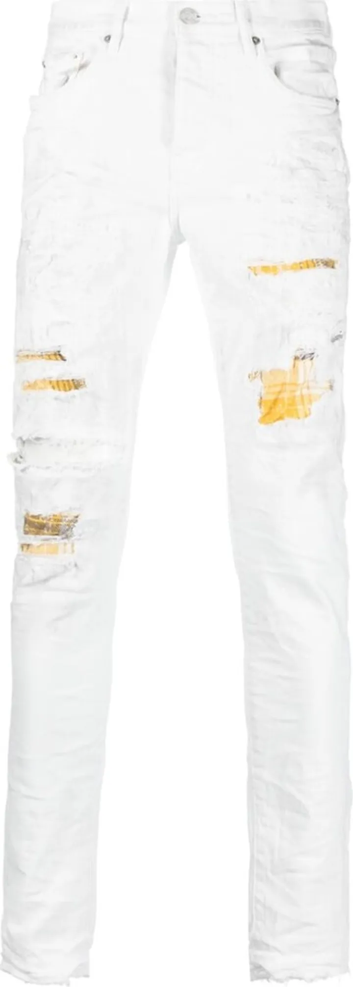 Ripped-Detail Skinny Jeans