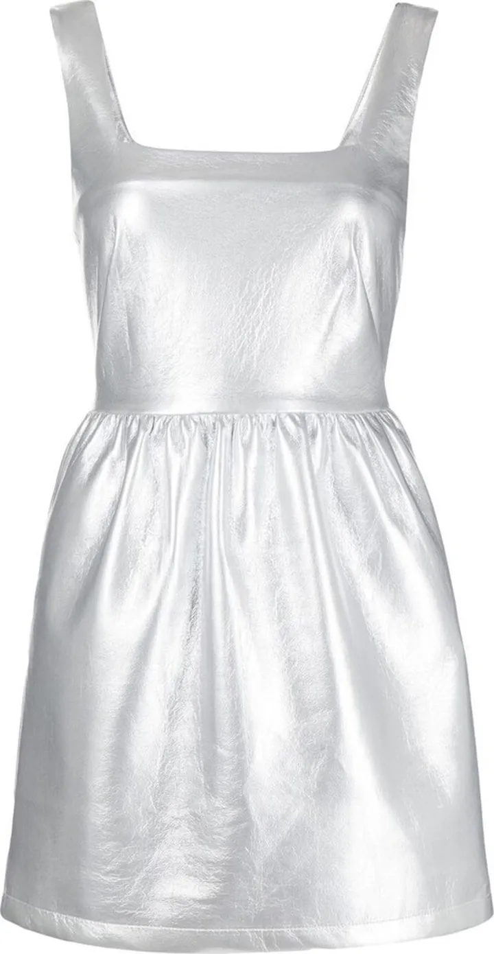 Metallic-Effect Mini Dress