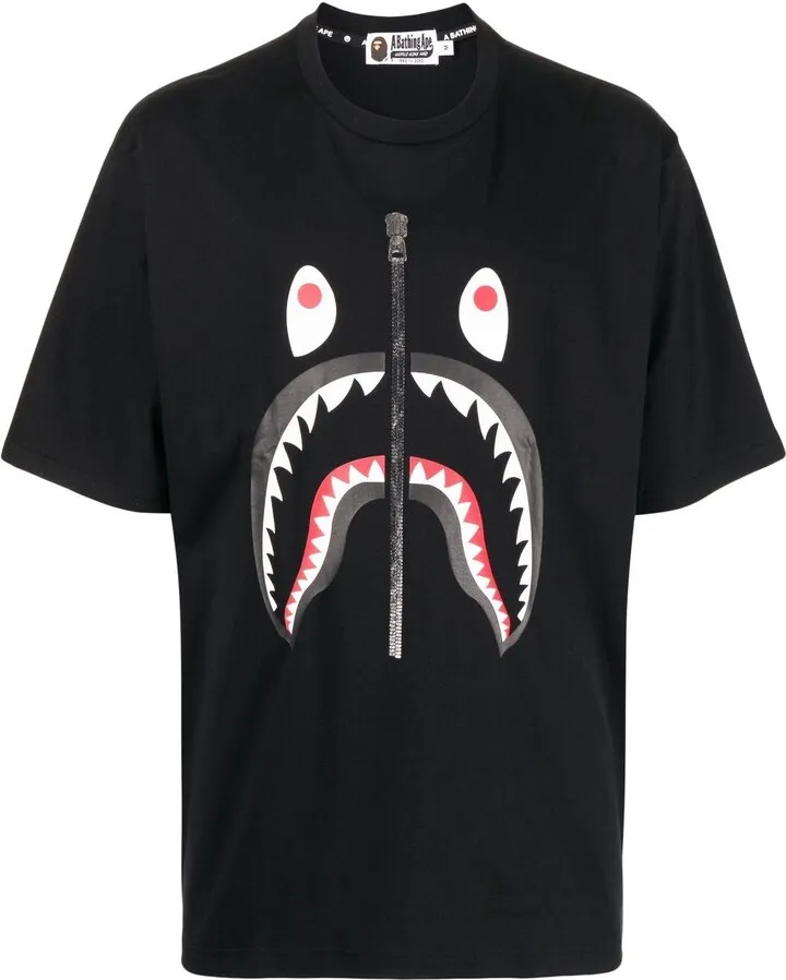 shark teeth print T-shirt