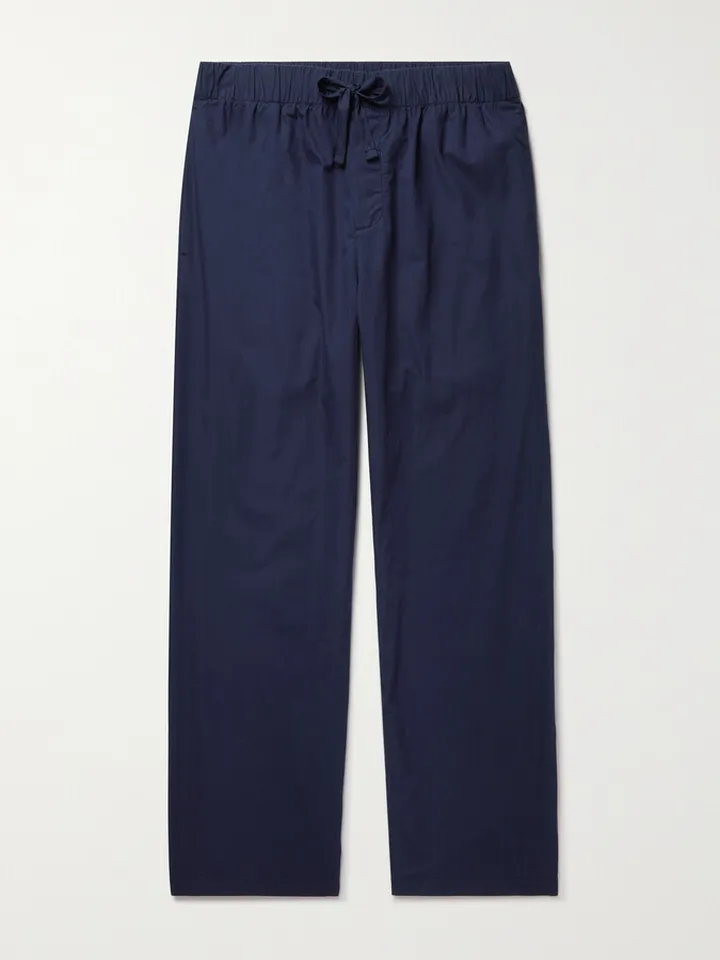 Organic Cotton-Poplin Pyjama Trousers