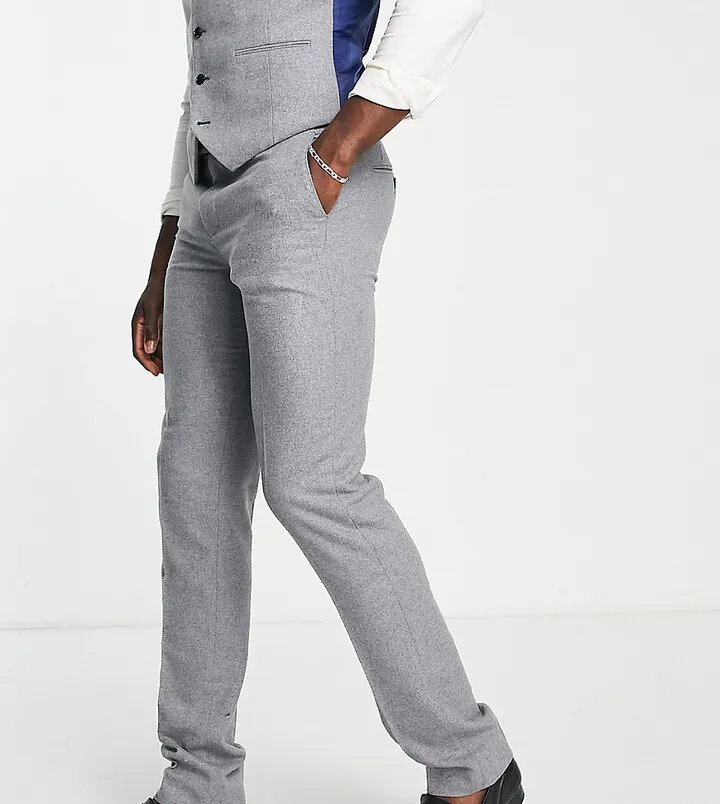 Harry Brown Tall wedding tweed slim fit suit pants