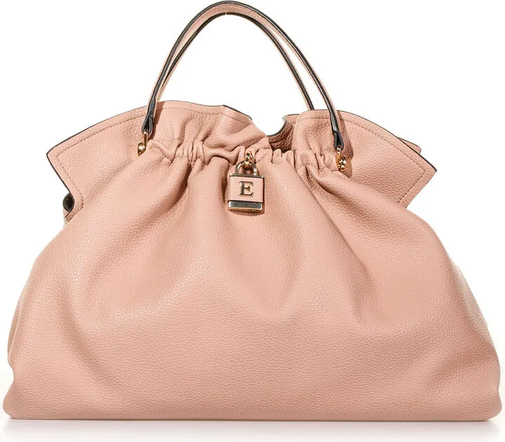 Octavia Curled Tote Bag With Shoulder Strap