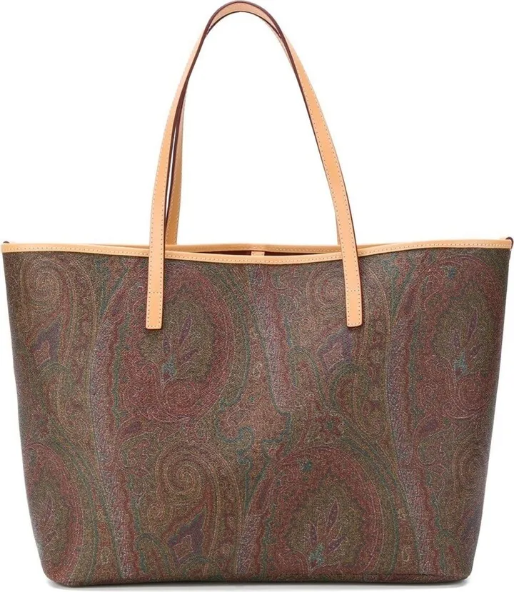 Paisley-Print Tote Bag