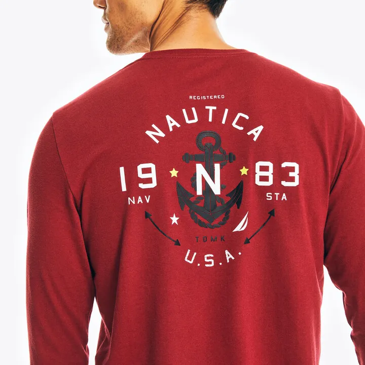 Sustainably Crafted Graphic Long-Sleeve T-Shirt