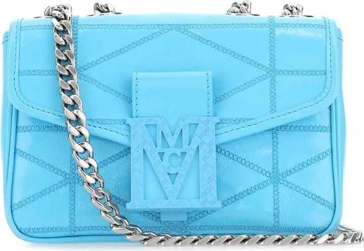 MCM Mini Travia Logo Plaque Shoulder Bag