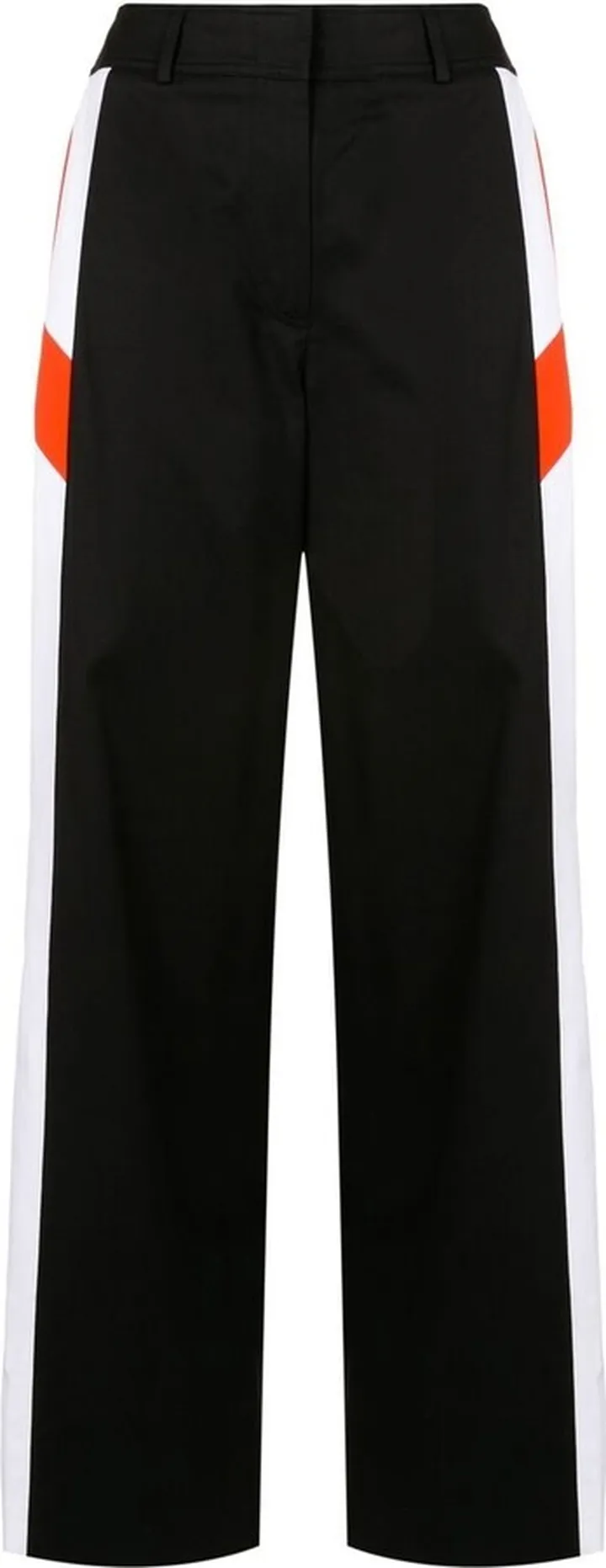 Stripe-Detail Straight Trousers