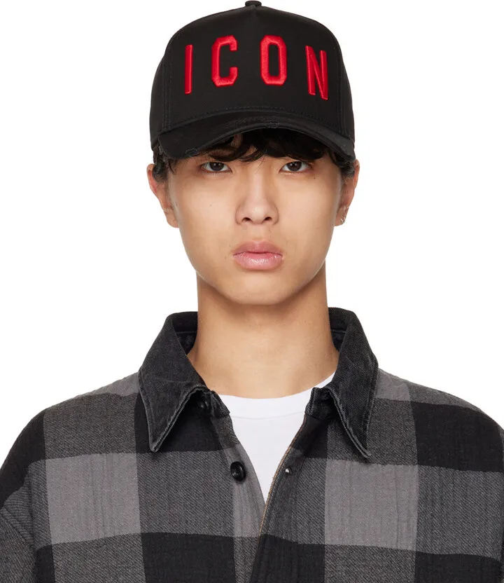Dsquared2 Black 'Be Icon' Cap