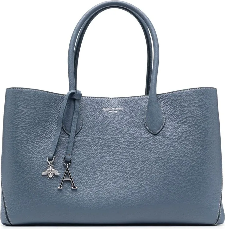 London pebbled-leather tote