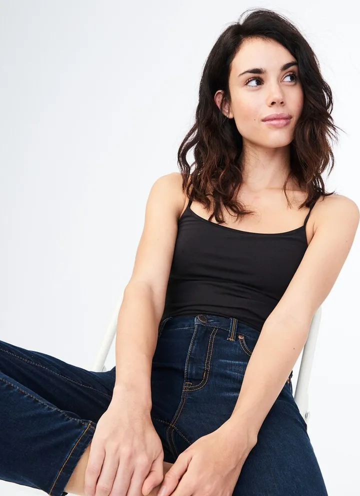 Aeropostale Women's Solid Shelf Bra Cami