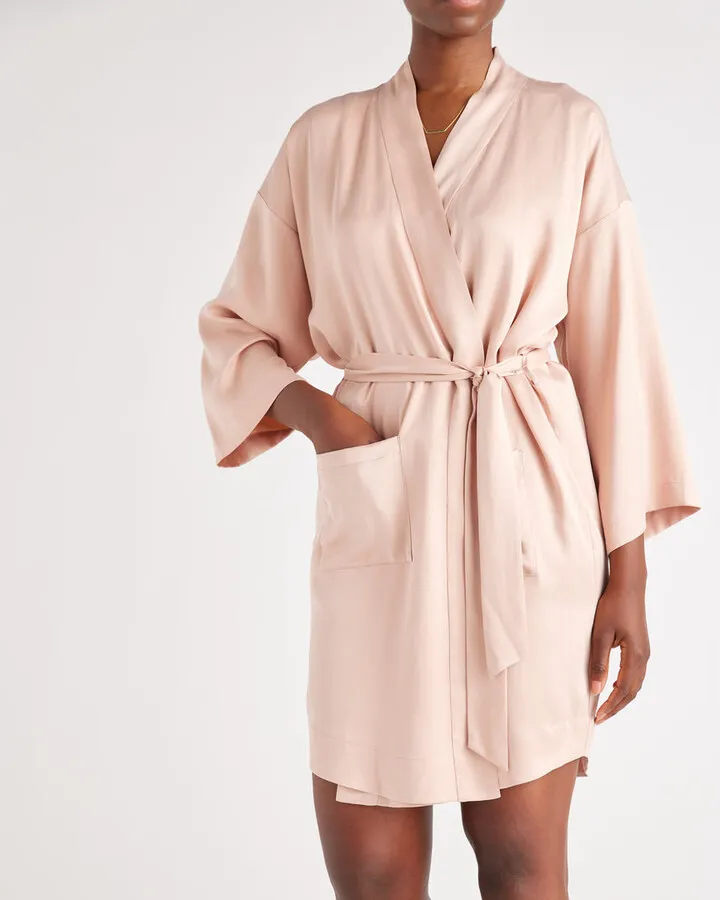 100% Washable Silk Robe
