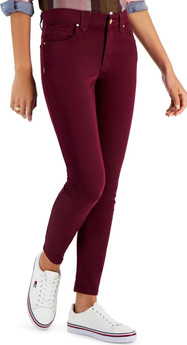 Tommy Hilfiger Women's Th Flex Waverly Sateen Skinny Pants