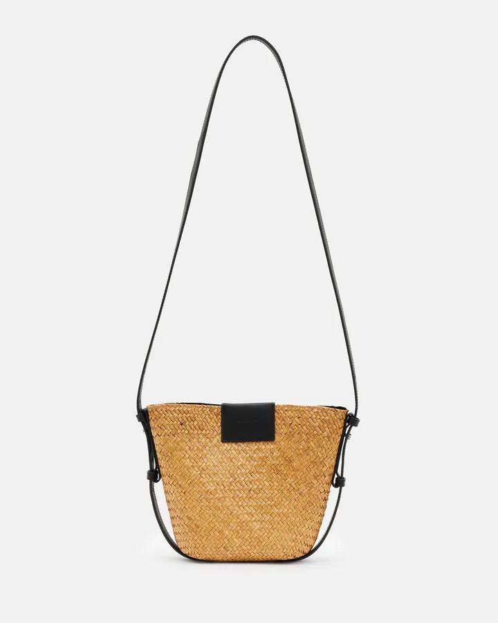 Ebro Straw Crossbody Bag - Natural