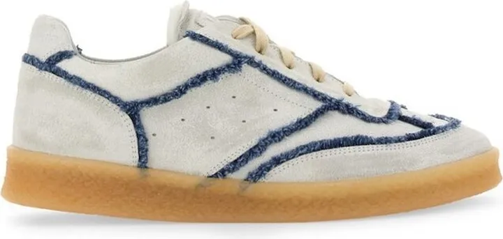 MM6 Maison Margiela Denim Detailed Low-Top Sneakers