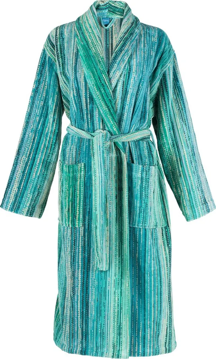 Elaiva - Green Grass Collar Bathrobe