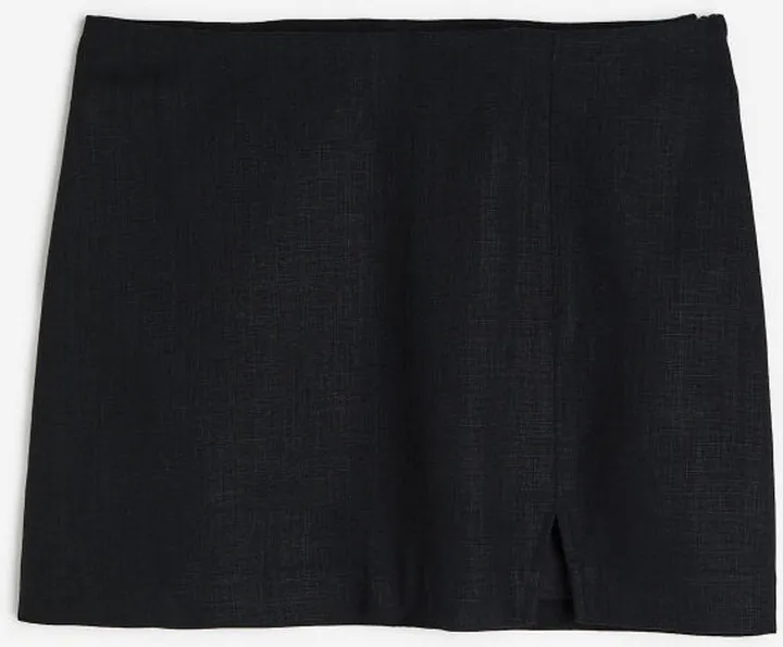 Linen-blend Mini Skirt