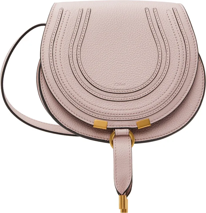 Chloé Purple Small Marcie Saddle Bag