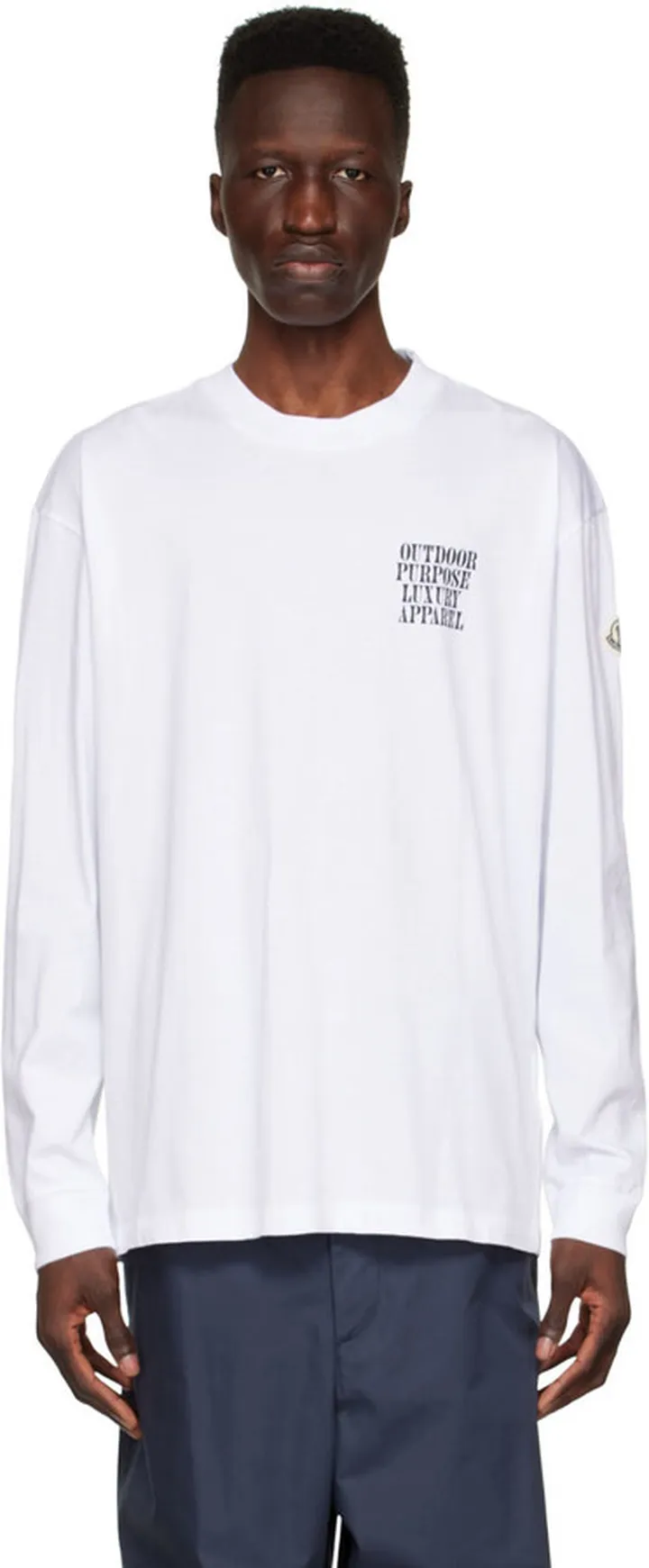 Moncler White Cotton T-Shirt