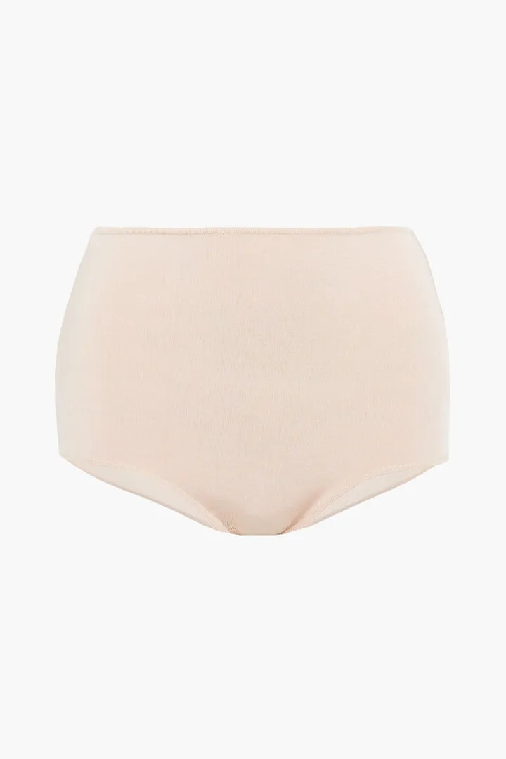 Stretch-knit high-rise briefs