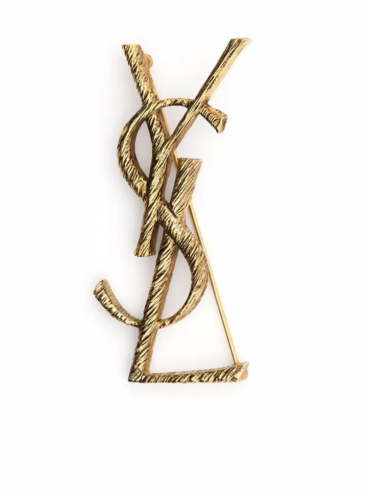 Logo Letter Brooch